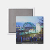 Tyne Bridge, Newcastle-Upon-Tyne, Engeland Magneet (Voorkant / Achterkant)