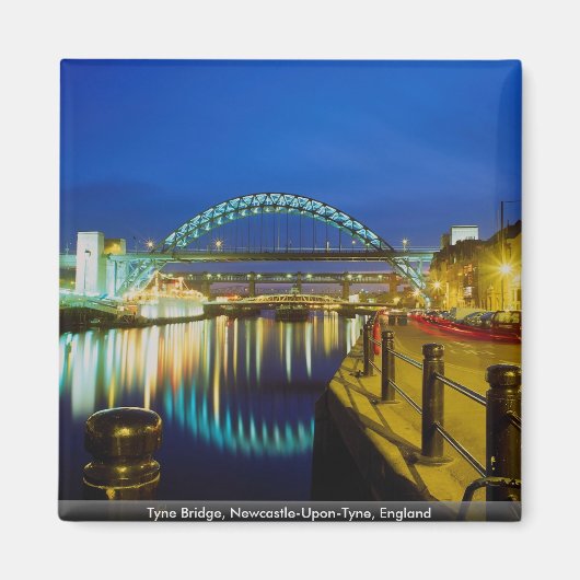 Tyne Bridge, Newcastle-Upon-Tyne, Engeland Magneet (Voorkant)