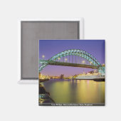 Tyne Bridge, Newcastle-Upon-Tyne, Engeland Magneet (Voorkant / Achterkant)
