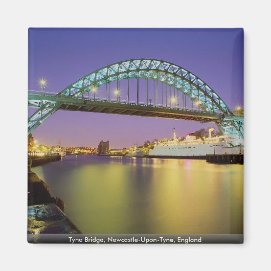 Tyne Bridge, Newcastle-Upon-Tyne, Engeland Magneet (Voorkant)