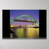 Tyne Bridge, Newcastle-Upon-Tyne, Engeland Poster (Voorkant)