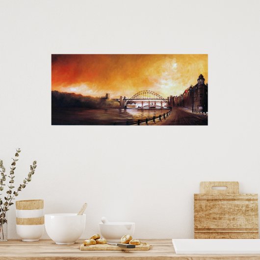 Tyne Bridge Newcastle upon Tyne Print (Keuken)