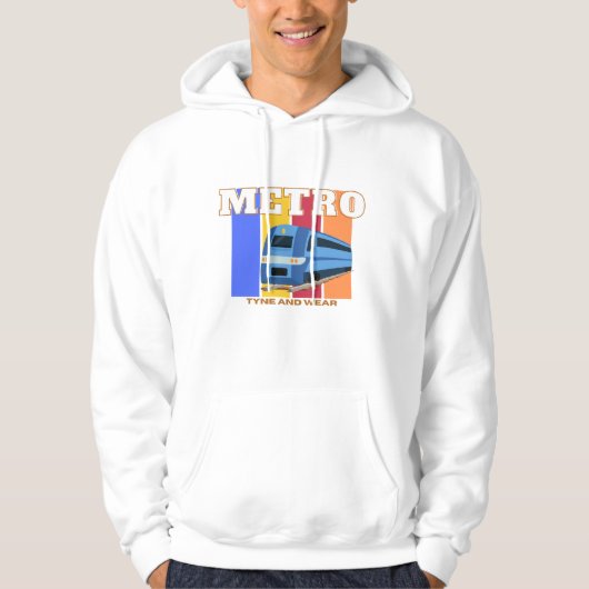 Tyne en draag metro Newcastle Hoodie (Voorkant)
