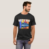 Tyne en draag metro Newcastle T-shirt (Voorkant volledig)