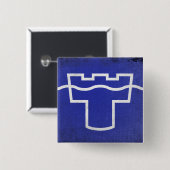 Tyne en Draag Vierkante Button 5,1 Cm (Voorkant /achterkant)