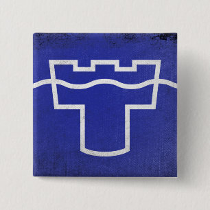 Tyne en Draag Vierkante Button 5,1 Cm