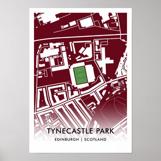 Tynecastle Park Poster - thuisbasis van Midlothian (Voorkant)