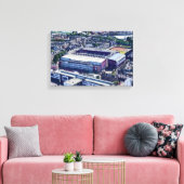 Tynecastle Stadion Edinburgh Lucht Kunst Canvas Afdruk (Insitu (Woonkamer))