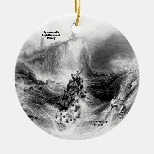 Tynemouth Lighthouse and Harbour Keramisch Ornament (Voorkant)