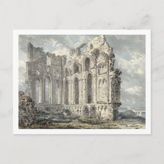 Tynemouth Priory, Northumberland, c.1792-93 (w/c)  Briefkaart (Voorkant)