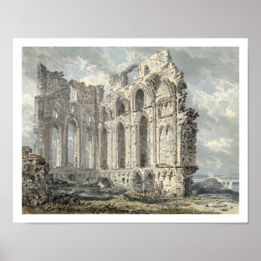 Tynemouth Priory, Northumberland, c.1792-93 (w/c)  Poster (Voorkant)