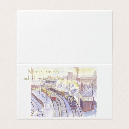 Tynemouth Station kerstkaarten Kaart (Buitenkant ongevouwen)