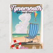 Tynemouth Tyne and Draag, Travel poster Briefkaart (Voorkant)
