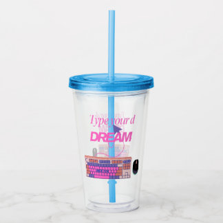 Typ mijn toekomst acryl drinkbeker
