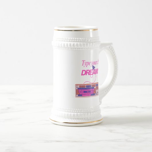 Typ mijn toekomst bierpul (Voorkant rechts)