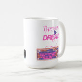 Typ mijn toekomst koffiemok (Voorkant rechts)
