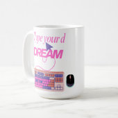 Typ mijn toekomst koffiemok (Voorkant links)