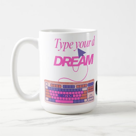 Typ mijn toekomst koffiemok (Links)