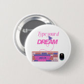 Typ mijn toekomst ronde button 5,7 cm (Voorkant /achterkant)
