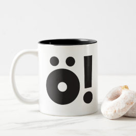 TYP-(Ö!) Creaties Tweekleurige Koffiemok