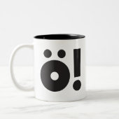 TYP-(Ö!) Creaties Tweekleurige Koffiemok (Links)