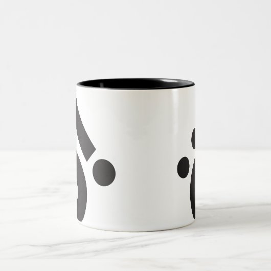 TYP-(Ö!) Creaties Tweekleurige Koffiemok (Center)