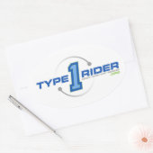 Type1Rider Ovale Logo Sticker (Envelop)