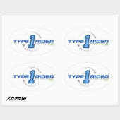 Type1Rider Ovale Logo Sticker (Vel)