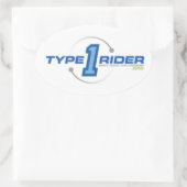 Type1Rider Ovale Logo Sticker (Tas)