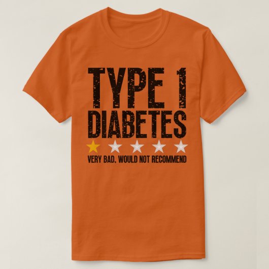 Type 1 diabetes 4 t-shirt (Design voorkant)