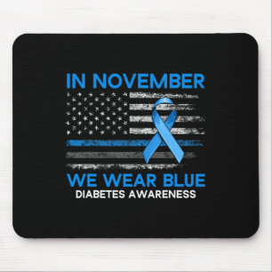 Type 1 Diabetes Awareness American American Flag B Muismat