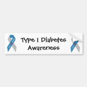 Type 1 Diabetes Awareness Bumpersticker (Voorkant)