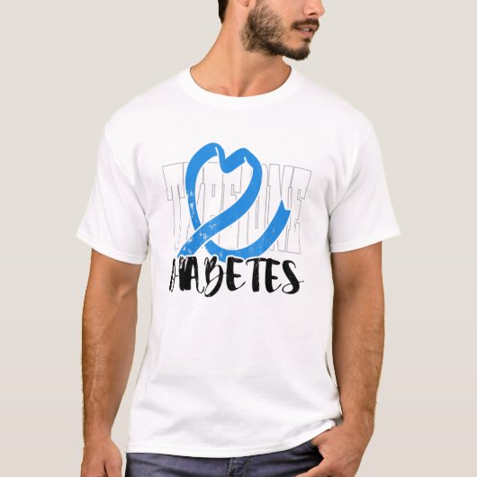 Type 1 Diabetes Awareness Diabetes Fighters T-shirt (Voorkant)