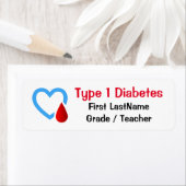 Type 1 Diabetes Awareness Etiket (Insitu)