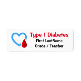 Type 1 Diabetes Awareness Etiket
