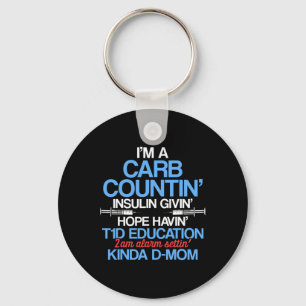 Type 1 Diabetes Awareness Mam T1D Warrior Survivor Sleutelhanger