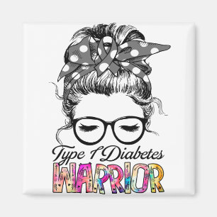 Type 1 Diabetes Awareness Month Ribbon Gifts Magneet