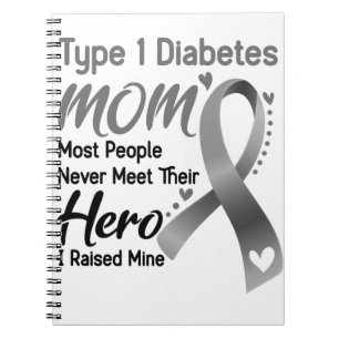 Type 1 Diabetes Awareness Month Ribbon Gifts Notitieboek