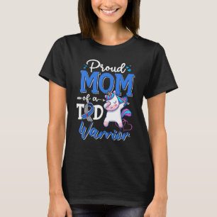 Type 1 Diabetes Awareness Proud Mam of A T1D Warri T-shirt