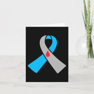 Type 1 Diabetes Awareness Ribbon Badge Kaart