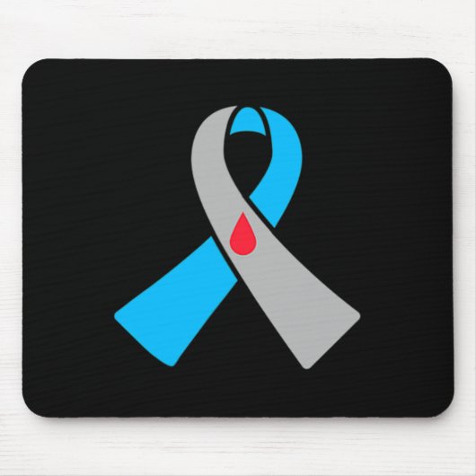 Type 1 Diabetes Awareness Ribbon Bydge  Muismat (Voorkant)