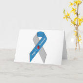 Type 1 Diabetes Awareness Ribbon Kaart (Gele Bloem)