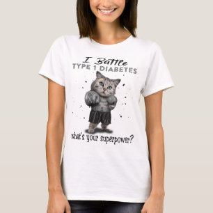 Type 1 Diabetes Awareness Ribbon Support Giften T-shirt