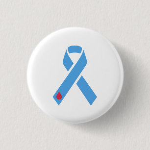 Type 1 Diabetes Awareness Ribbon T1D Ronde Button 3,2 Cm