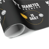 Type 1 Diabetes Awareness T1D Diabetic Cadeaupapier (Rol Hoek)