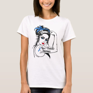 Type 1 Diabetes Awareness Warrior Rosie Mama T-shirt