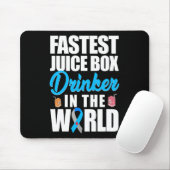 Type 1 Diabetes Bewustmaking Snelste Juisbox Drink Muismat (Met muis)