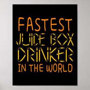 Type 1 Diabetes Bewustmaking Snelste Juisbox Drink Poster