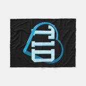 Type 1 Diabetes Bewustzijn Fleece Deken (Voorkant (Horizontaal))