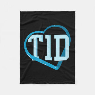 Type 1 Diabetes Bewustzijn Fleece Deken